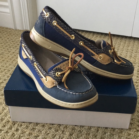 sperry angelfish navy blue